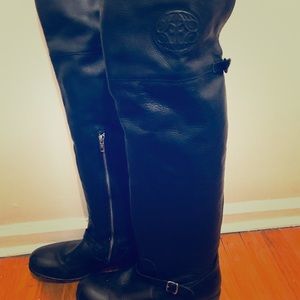 Frye Over the Knee Black Boots